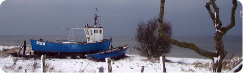 Boot am Strand Hohenfelde