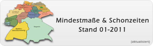 Schonzeiten, Stand 2011