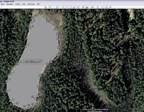  Fertige Flächenberechnung in Google-Earth